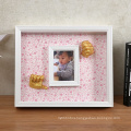Custom 3D Baby Casting Kit with wood panting picture frame baby Foot and hand cast combinations with wood box